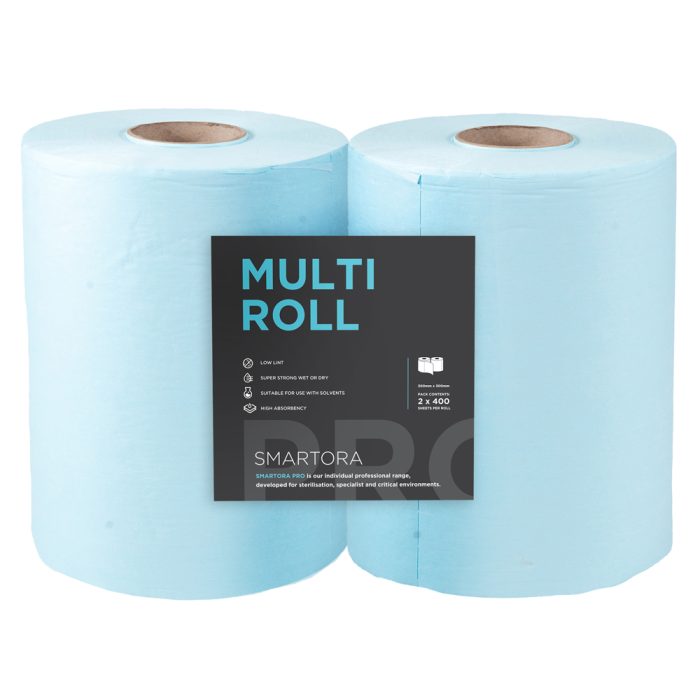 Blue Multi Roll Hydro Wipers - 2pk