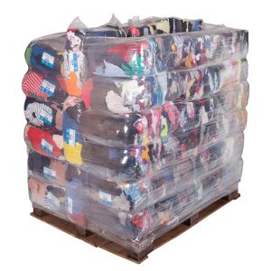 Workshop rags in bulk on a pallet