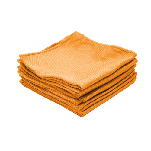 Orange Fishscale Microfibre Cloths