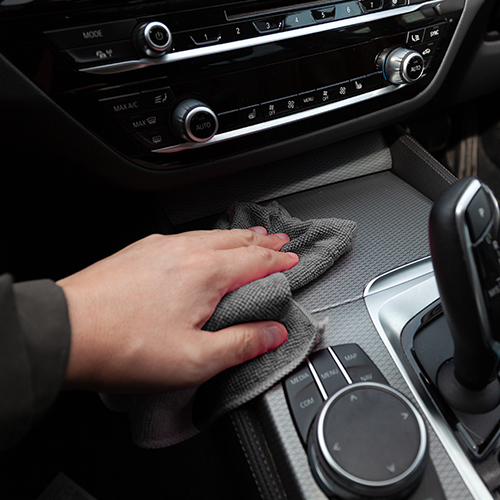 Grey Microfibre Cloths - Car Interior