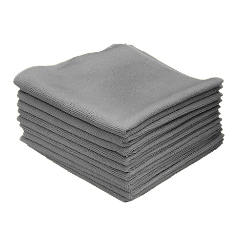 Grey Microfibre Cloths - 10